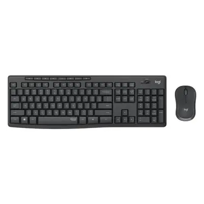 Logitech set MK295/ Bezdrátová klávesnice + myš/ 2.4GHz/ USB přijímač/ CZ/ grafitová, 920-009808