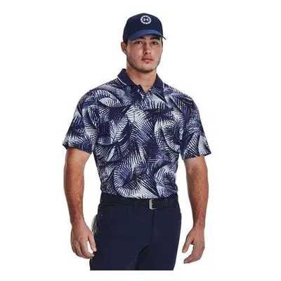 Under Armour Pánské polo tričko Iso-Chill Grphc Palm Polo midnight navy L, Tmavě, modrá