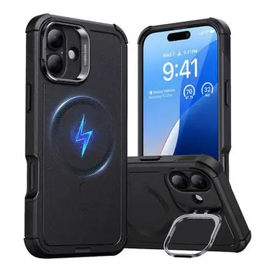 Cyber Tough (HaloLock) ESR case with stand for iPhone 16 Plus (black)