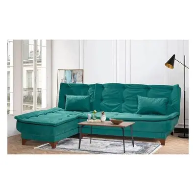 Atelier del Sofa Corner Sofa-Bed Kelebek Köşe Left - Green