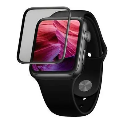 Ochranné tvrzené sklo FIXED 3D Full-Cover pro Apple Watch 42mm s aplikátorem, s lepením přes cel