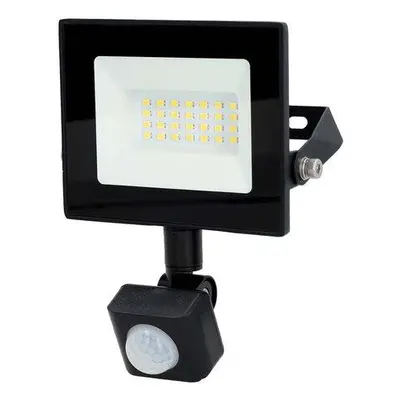 NEDIS LED reflektor se senzorem/ 4000 K/ 1620 lm/ IP44/ energetická třída F/ kabel 1 m/ černý