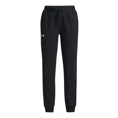 Under Armour Dívčí tepláky Sport Woven Pant black YS