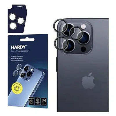 3mk Hardy Lens Protection skla na fotoaparát Pro Apple iPhone 16 Pro /16 Pro Max titanově šedá