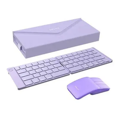 Set Wireless foldable Keyboard Delux KF10 and mouse MF10PRO,