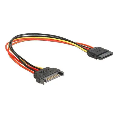 Delock 60131 napájecí kabel SATA 15 Pin samec > SATA 15 Pin samice prodlužující 30 cm