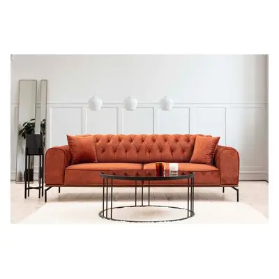 Atelier del Sofa 3-Seat Sofa-Bed Siesta With Capitone 3 Seater - Orange