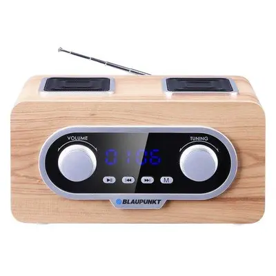 Radio BLAUPUNKT PP5.2CR, 1000mAh, FM PLL/SD/USB/AUX, světlé dřevo