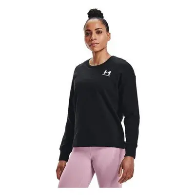 Under Armour Dámská mikina Rival Fleece Oversize Crew black XL, Černá