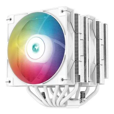 DEEPCOOL chladič AG620 WH ARGB / 2x 120mm fan / 6x heatpipes / PWM / pro Intel i AMD / bílý, R-A