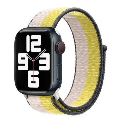 Devia remienok Nylon Braided Two-Tone Loop pre Apple Watch 40/41mm - Oat Milk