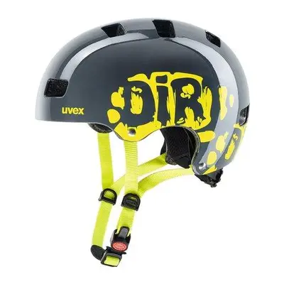 Uvex přilba dětská Kid 3 dirtbike grey/lime 55-58