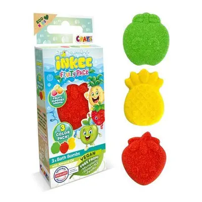 INKEE - bomby do koupele mini balení Fruit 3x15g