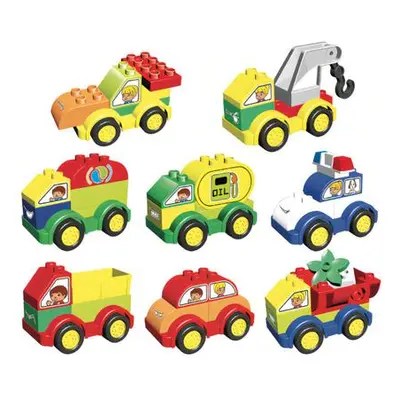 L-W Toys Junior kostky Auta 62 ks