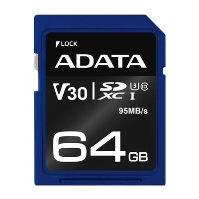 ADATA SDXC 64 GB UHS-I U3 ASDX64GUI3V30S-R