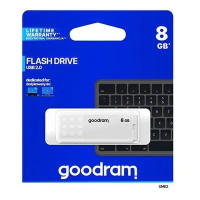 GOODRAM memory USB UME2 8GB USB 2.0 White, UME2-0080W0R11