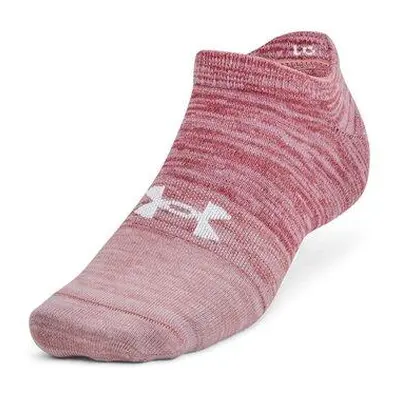 Under Armour Unisex sportovní ponožky Essential No Show 3pk pink elixir S