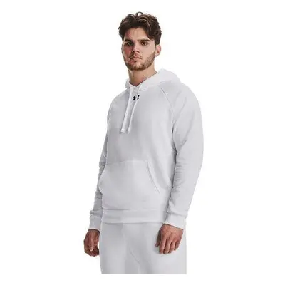 Under Armour Pánská mikina Rival Fleece Hoodie white 3XL, Bílá, XXXL