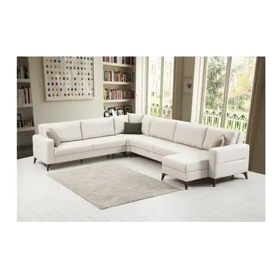 Atelier del Sofa Corner Sofa-Bed Kristal Rest 3+Corner+3 - Beige