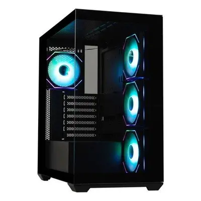 BitFenix skříň CETO / ATX / 4x 120mm FRGB fan / 2x USB 3.0 / USB-C / tvrzené sklo / černá, BFC-C