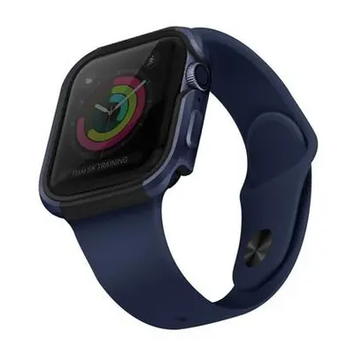 UNIQ Valencia kovové pouzdro Apple Watch Serie 4/5/6/SE (40mm) modré