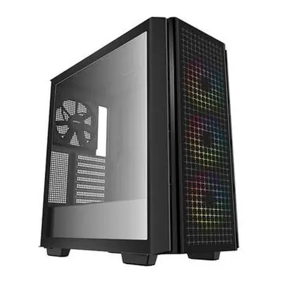 DEEPCOOL skříň CG540 / ATX / 3x120mm fan / 140mm ARGB fan / 2x USB 3.0 / tvrzené sklo, R-CG540-B