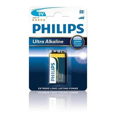 Philips baterie 9V ExtremeLife+, alkalická - 1ks