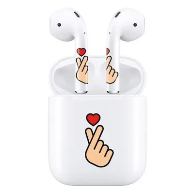 RockMax skin Art dekorativní nálepka pro AirPods 1/2 Gen.+nabíjecí pouzdro Srdce