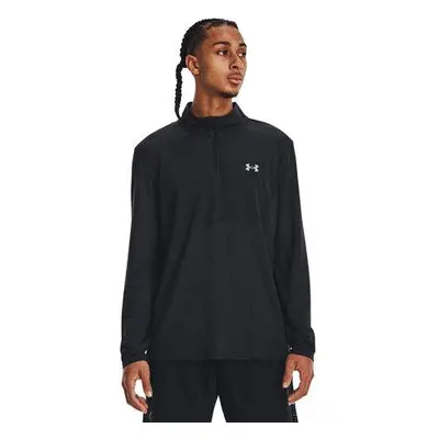 Under Armour Pánské tričko/lehká mikina Seamless Stride 1/4 Zip black M, Černá