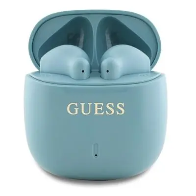 Guess Printed Classic Logo TWS Bezdrátová Sluchátka Turquoise