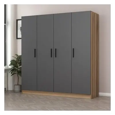 Hanah Home Wardrobe Kale - 7638 Anthracite