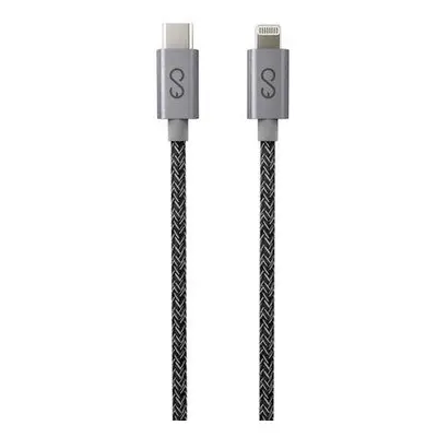 iStores by EPICO FABRIC BRAIDED CABLE USB-C to Lightning 1.2m - space grey