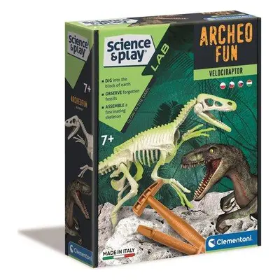 CLEMENTONI Science&Play ArcheoFun: Velociraptor