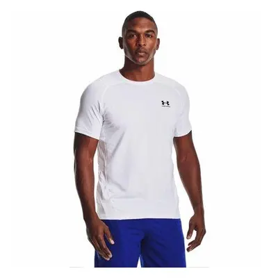 Under Armour Pánské triko HG Armour Fitted SS white 3XL, Bílá, XXXL