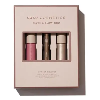 SOSU Cosmetics Dárková sada dekorativní kosmetiky Blush & Glow Trio