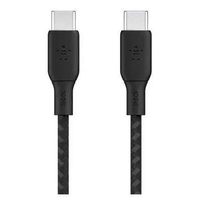 Belkin USB-C na USB-C kabel 100W, 2m, černý - odolný