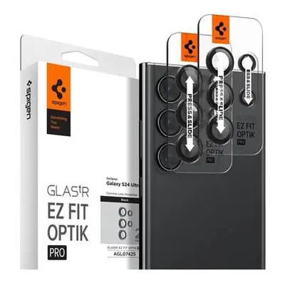 Spigen Glass tR EZ Fit Optik Pro 2 Pack Samsung Galaxy S24 Ultra černý