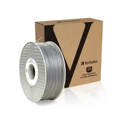 VERBATIM 3D tisková struna PLA / Filament / průměr 1,75mm / 1kg / silver/metal grey, 55319