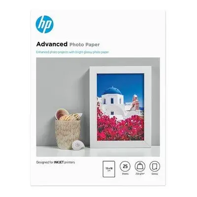 HP Advanced Glossy Photo Paper, 25 listů/13 x 18 cm, bezokrajový tisk