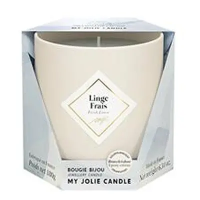 My Jolie Candle Vonná svíčka 36h s náramkem Beige Les Essentielles Svěží prádlo 320325