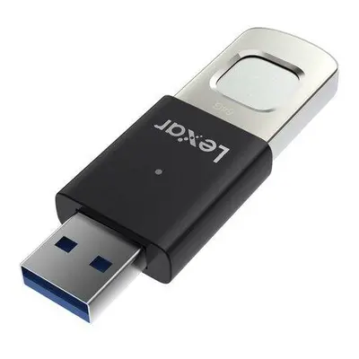 Lexar flash disk 64GB - Fingerprint F35Pro USB 3.2 (čtení/zápis: 300/150MB/s), LJDF35P064G-RNBNG