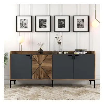 Hanah Home Console Venedik - Walnut, Anthracite WalnutAnthracite