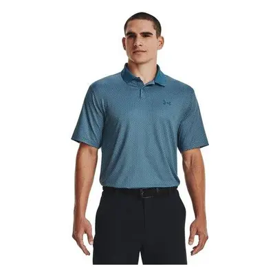 Under Armour Pánské polo tričko Perf 3.0 Printed Polo static blue XS, Modrá / bílá