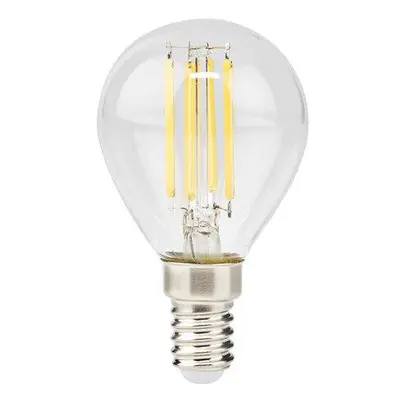 NEDIS LED žárovka E14/ G45/ 4,5 W/ 220 V/ 470 lm/ 2700 K/ stmívatelná/ teplá bílá/ retro styl/ č