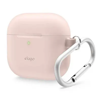 Silikonové pouzdro Elago Airpods 4 na zavěšení - pískově růžové