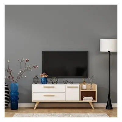 Hanah Home TV Stand Otto - Sapphire Oak Sapphire OakWhite