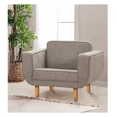 Atelier del Sofa Wing Chair Larus Berjer - Oak, Grey