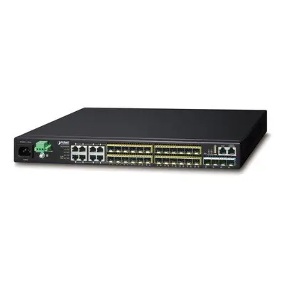 Planet XGS3-24242(v3) L3 switch, 8x1Gb, 24xSFP, 4x 10G SFP+, DDM, IP/HW stack, RIP/OSPF/BGP/VRRP