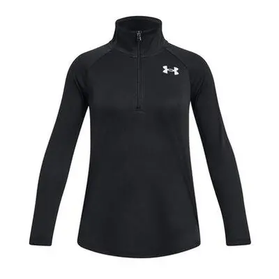 Under Armour Dívčí tričko Tech Graphic 1/2 Zip black YS, Černá, 127, –, 137