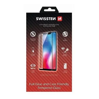 Swissten ochranné temperované sklo Apple iPhone SE 2020 / 2022 černé